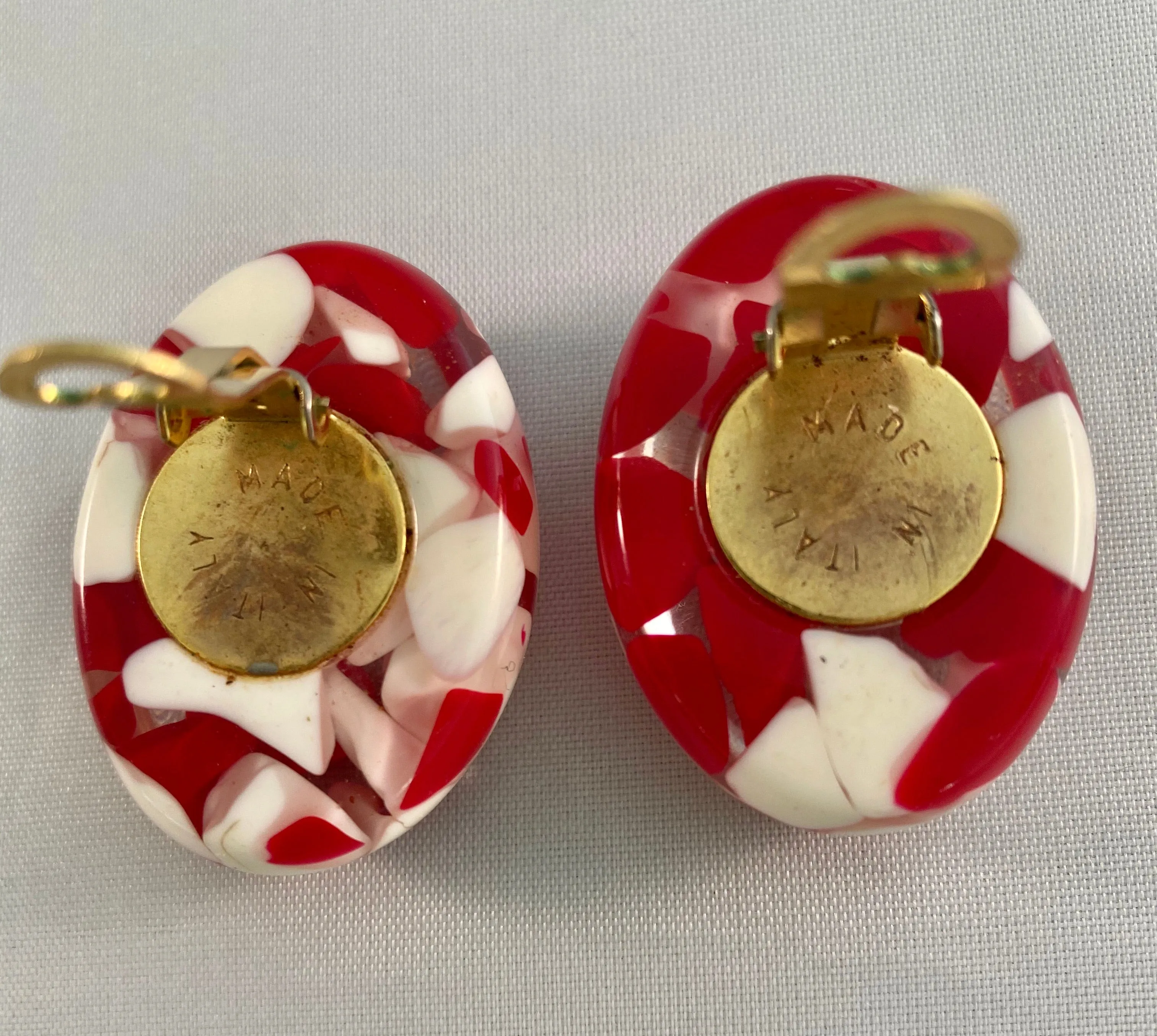 Lucite Vintage Earrings