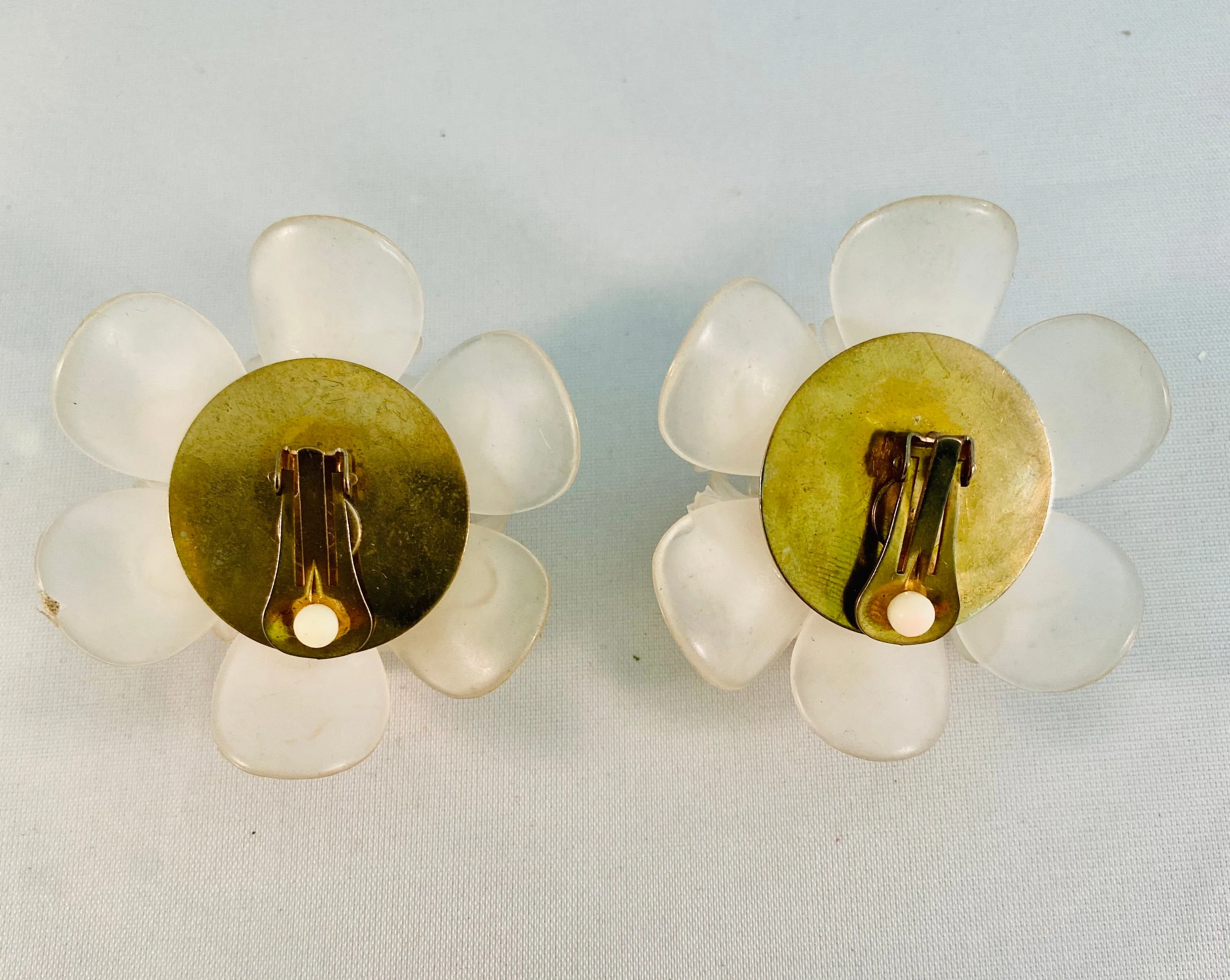 Lucite Vintage Earrings