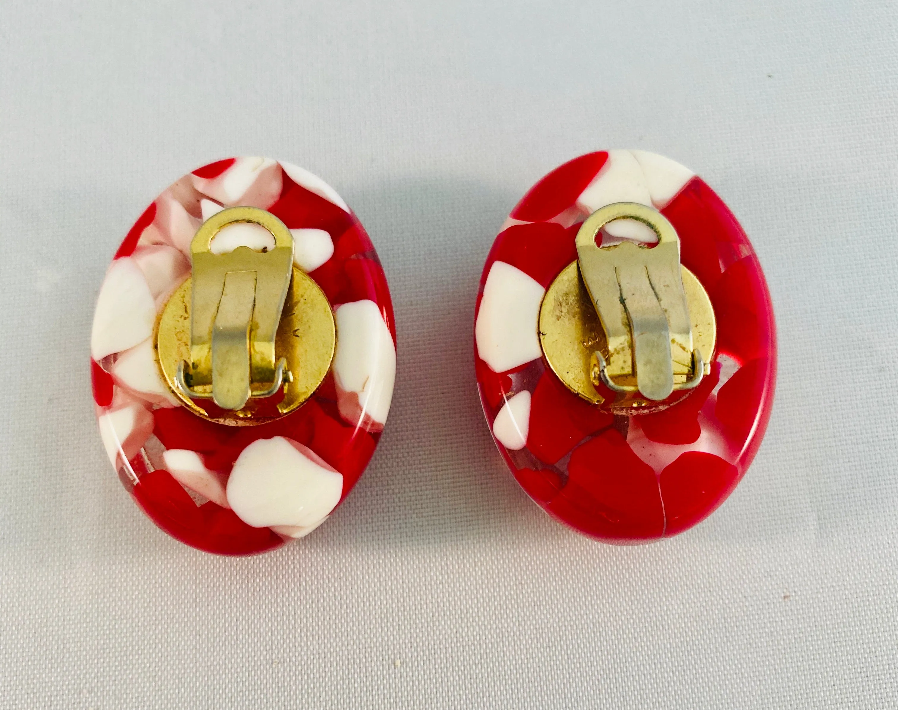 Lucite Vintage Earrings