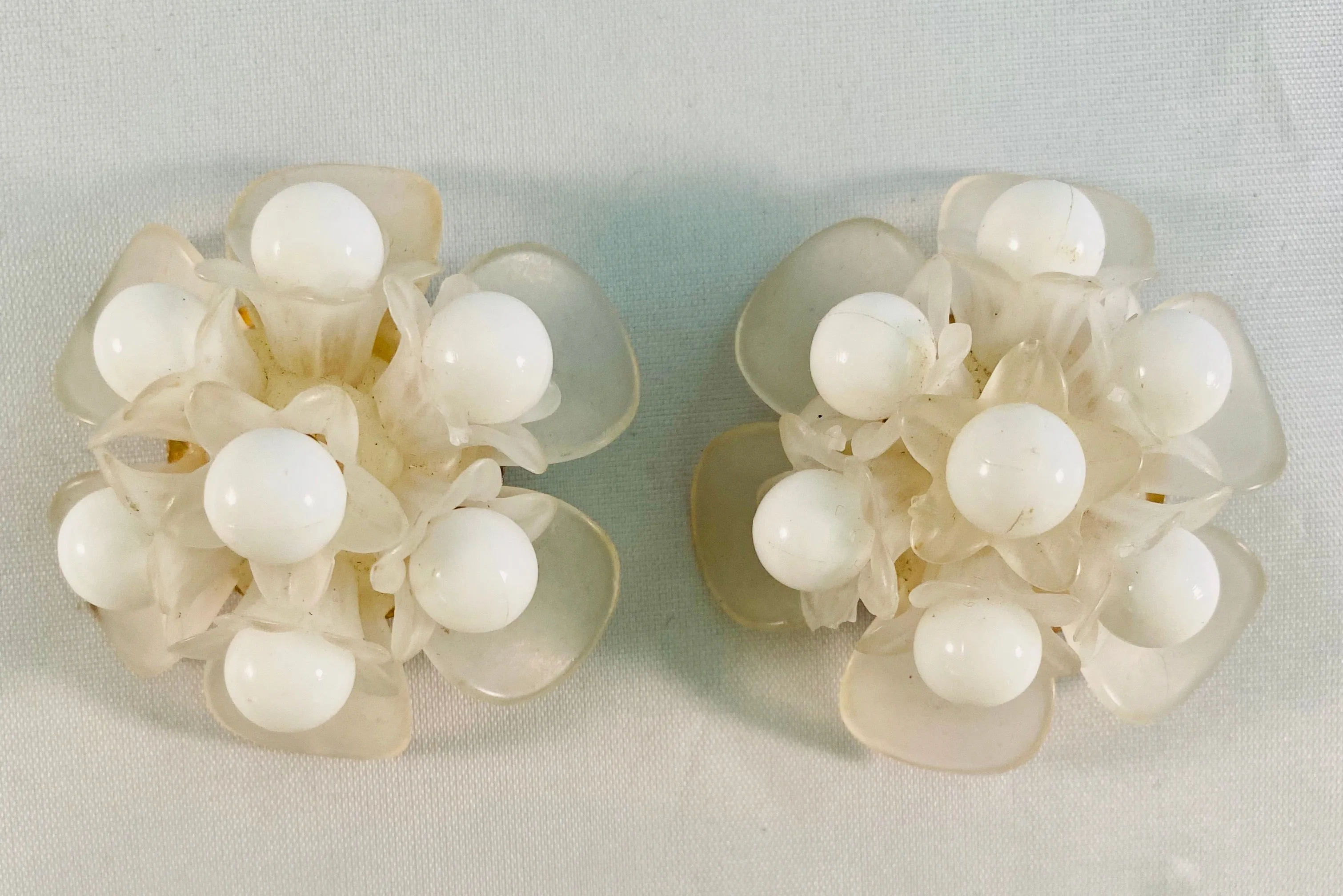 Lucite Vintage Earrings
