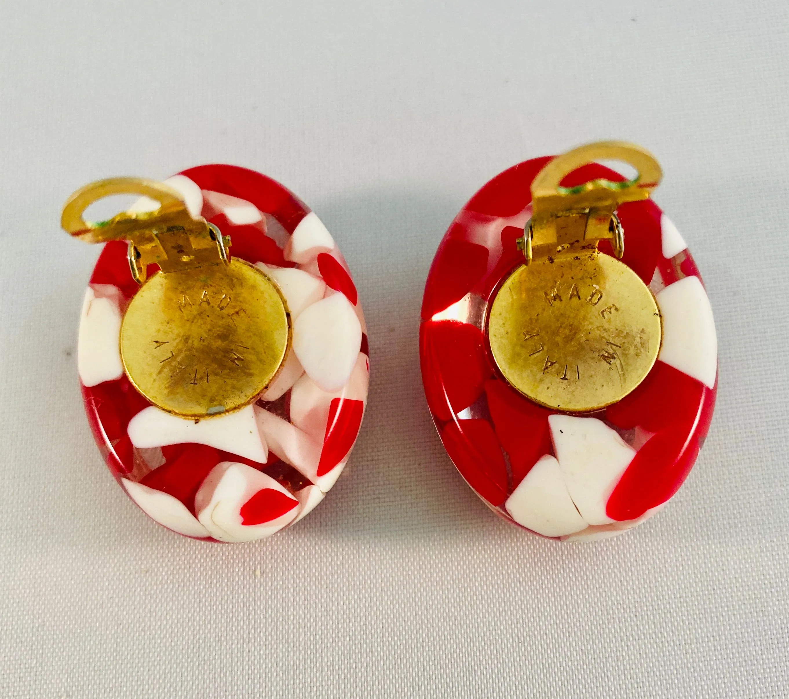 Lucite Vintage Earrings