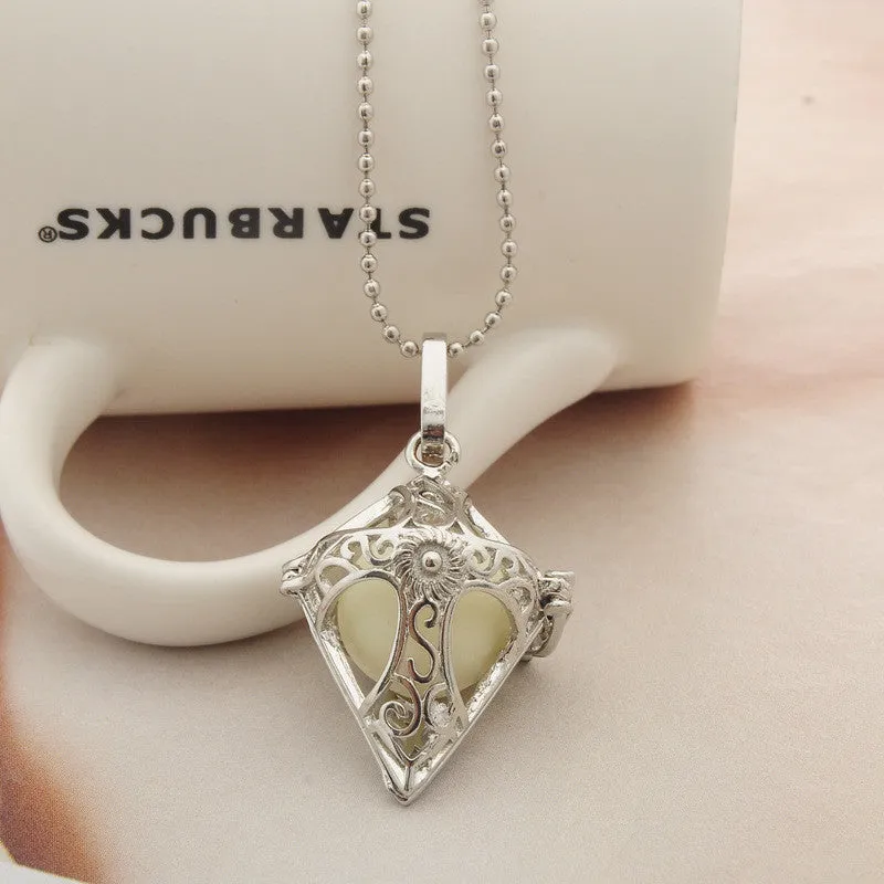Luminous Cone Pendant Necklace