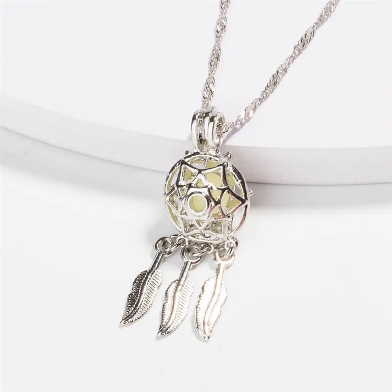 Luminous Dreamcatcher Necklace