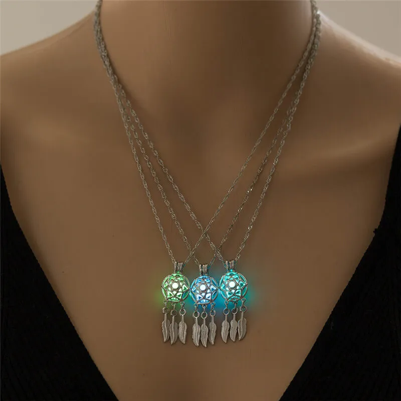 Luminous Dreamcatcher Necklace