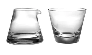 Luminous Glass Sugar & Creamer