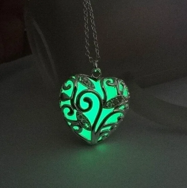 Luminous Heart Steel Necklace