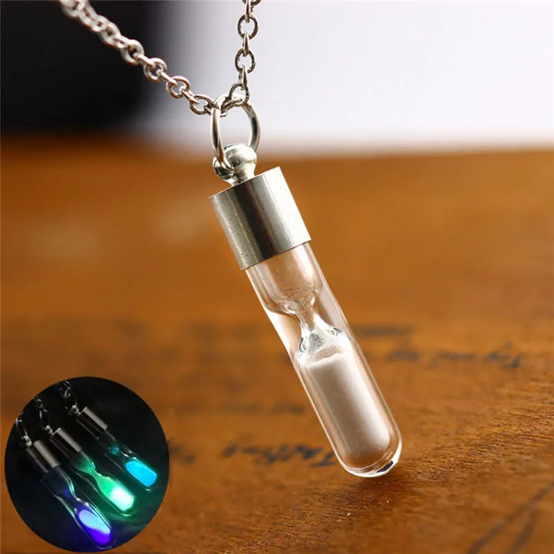 Luminous Hourglass Necklace