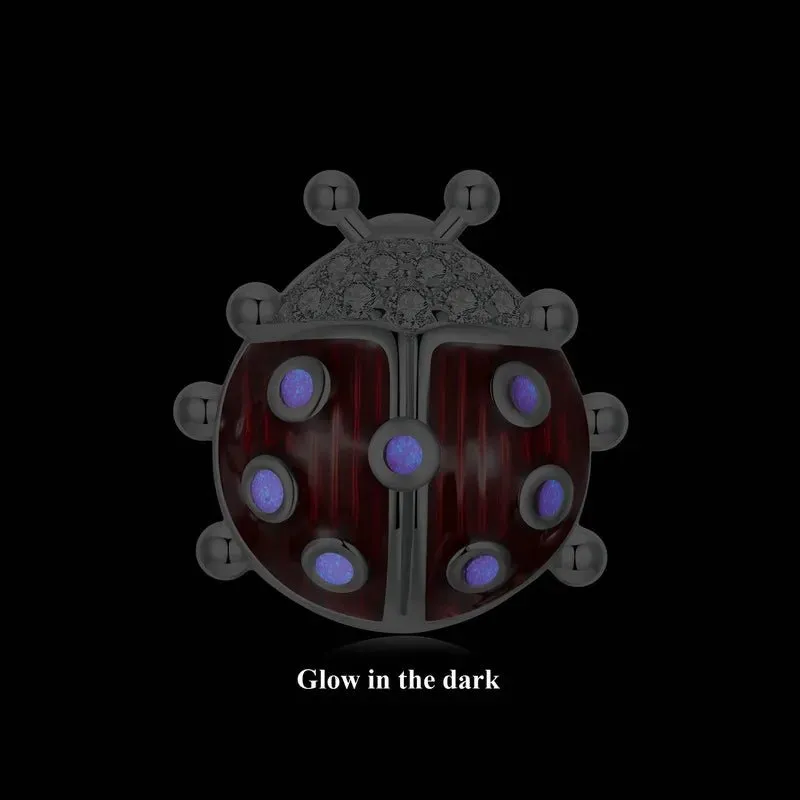 Luminous Insect Charm with Diamond