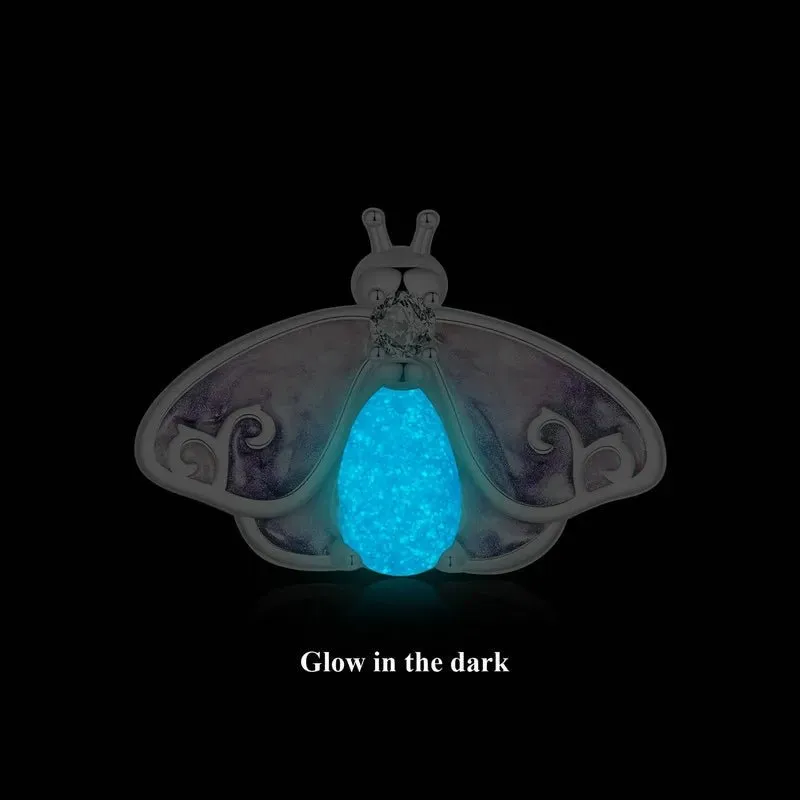 Luminous Insect Charm with Diamond