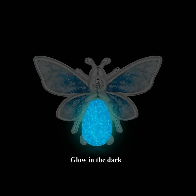 Luminous Insect Charm with Diamond