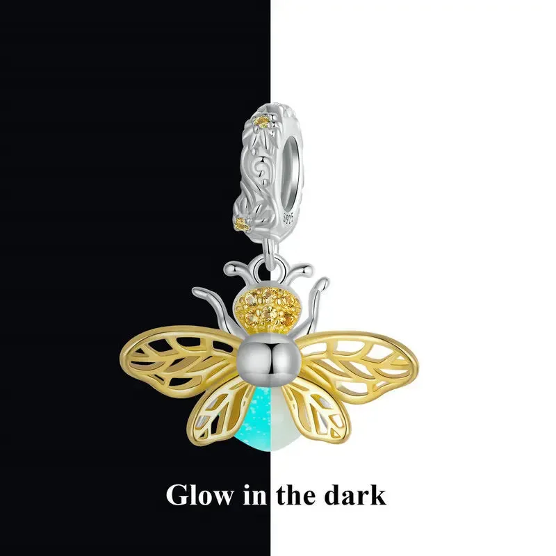 Luminous Insect Charm with Diamond
