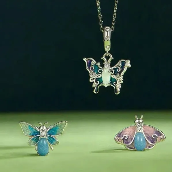 Luminous Insect Charm with Diamond