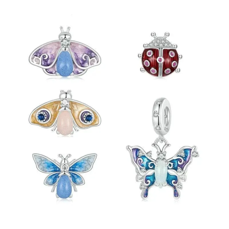 Luminous Insect Charm with Diamond