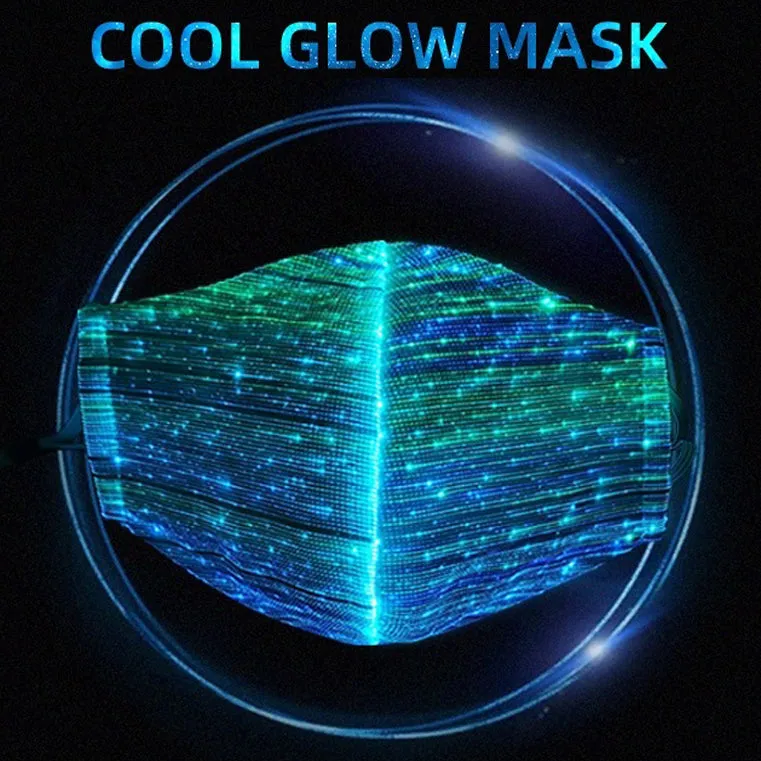 Luminous LED Face Mask With Buckle