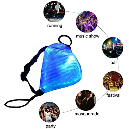 Luminous LED Face Mask With Buckle
