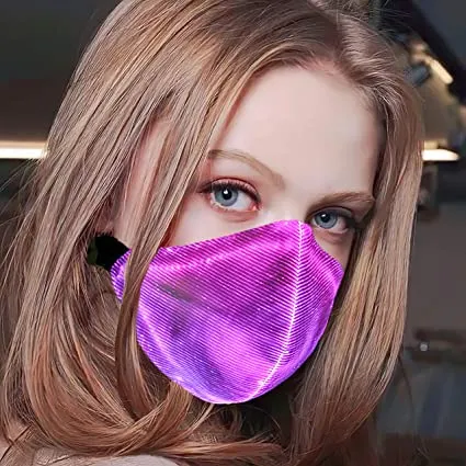 Luminous LED Face Mask With Buckle