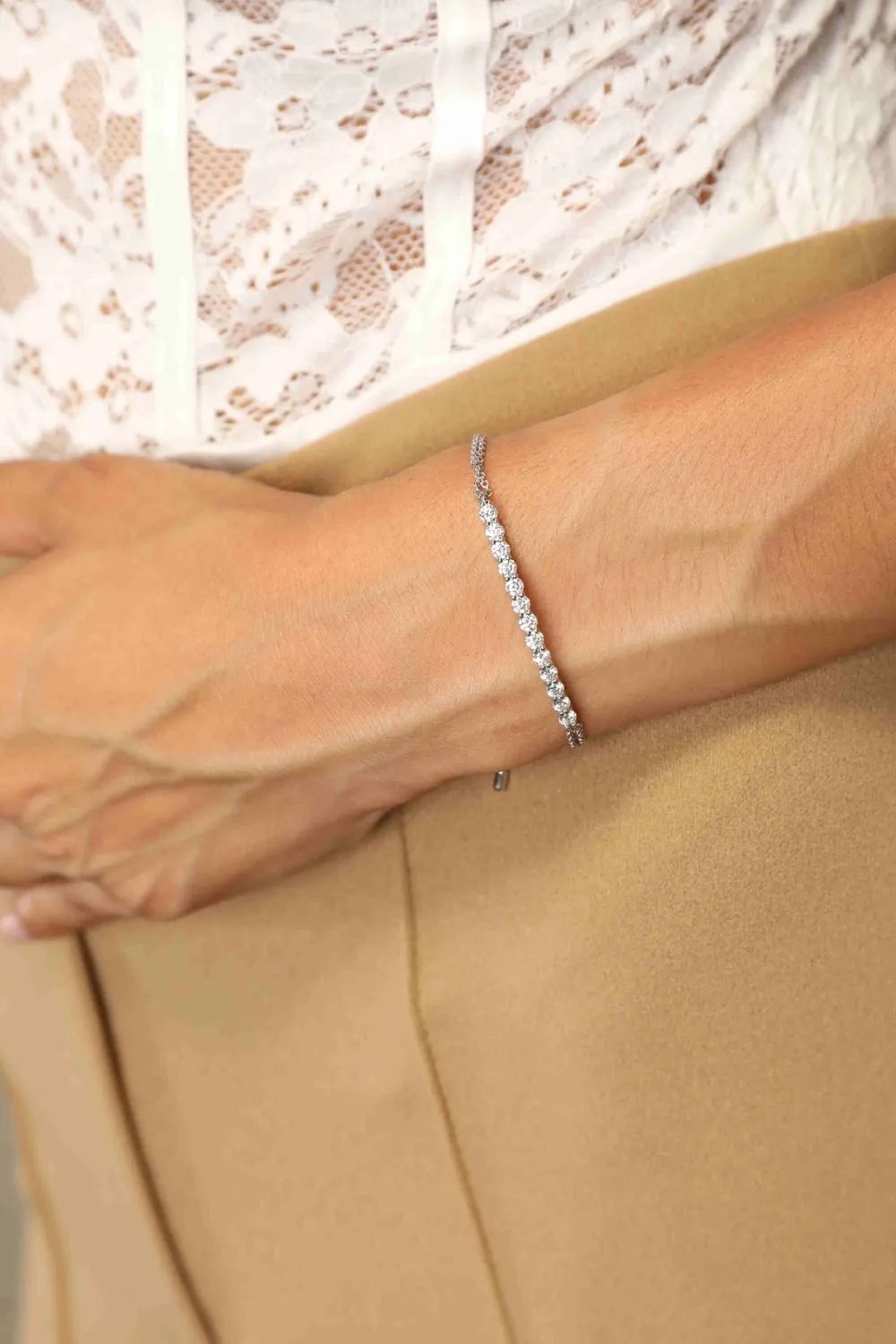 Luminous Moissanite Adjustable Bracelet