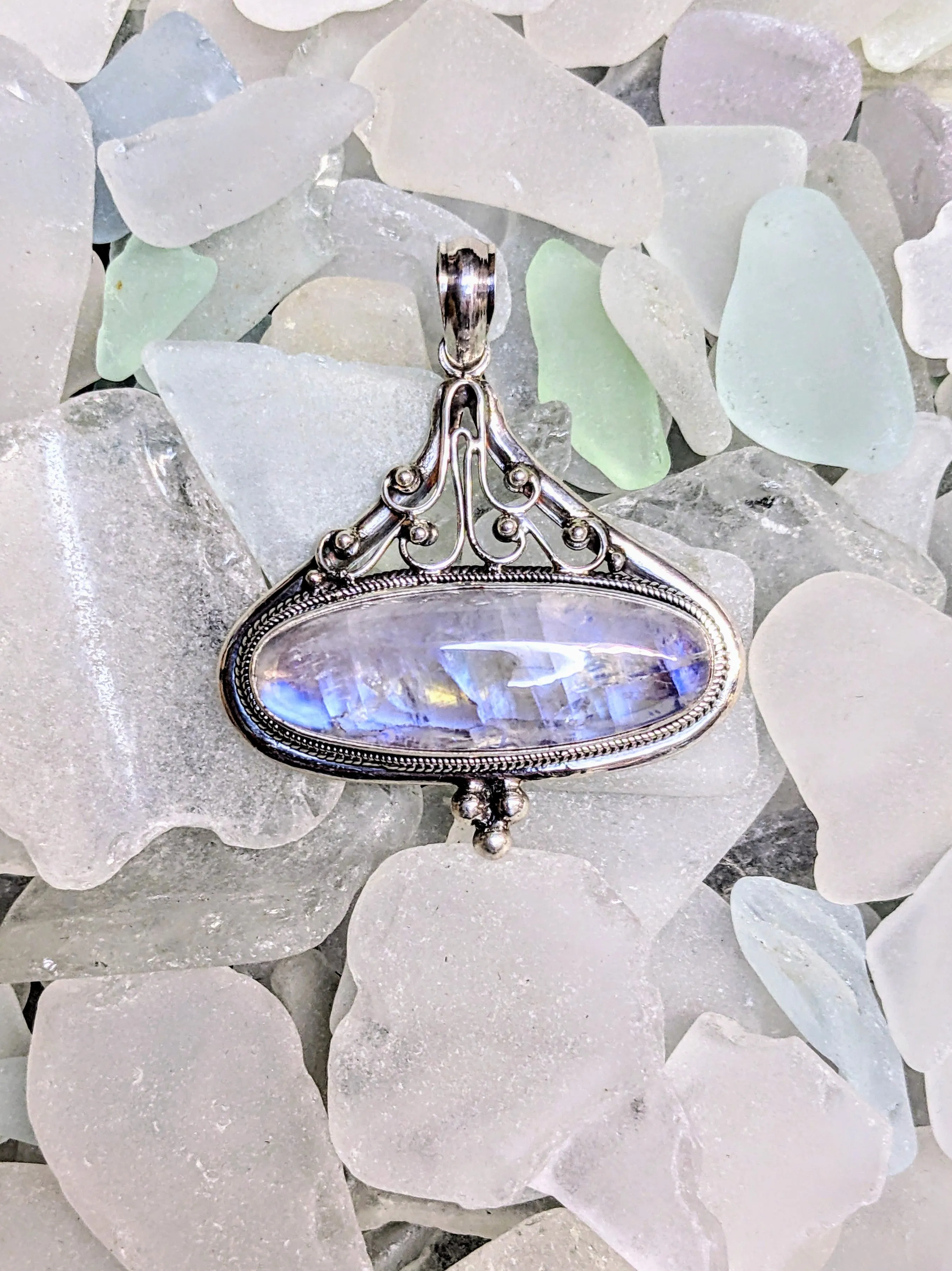 Luminous Moonstone Pendant