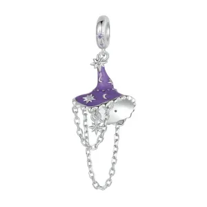 Luminous Purple Witch Hat Charm