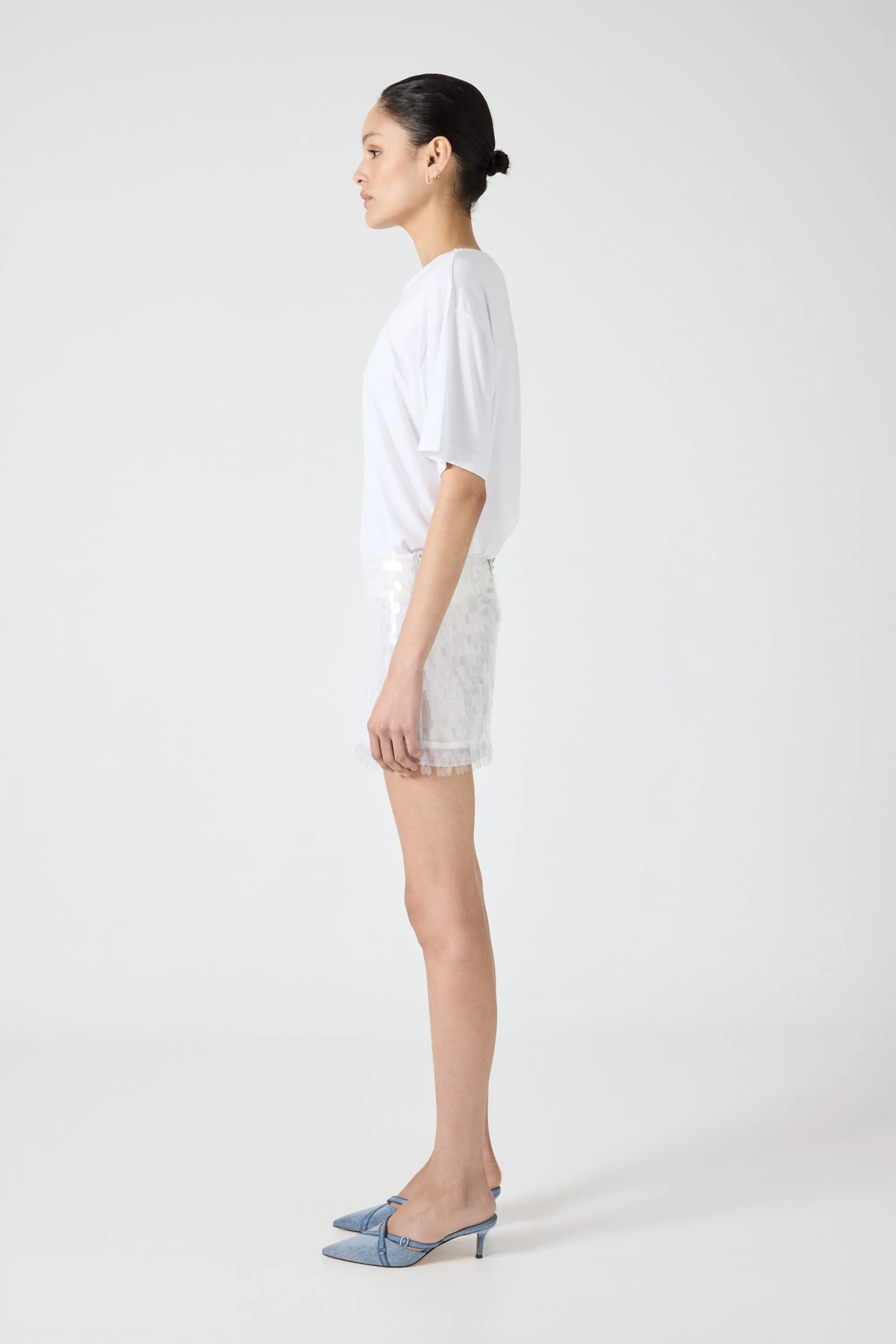 LUMINOUS SKIRT | CREAM