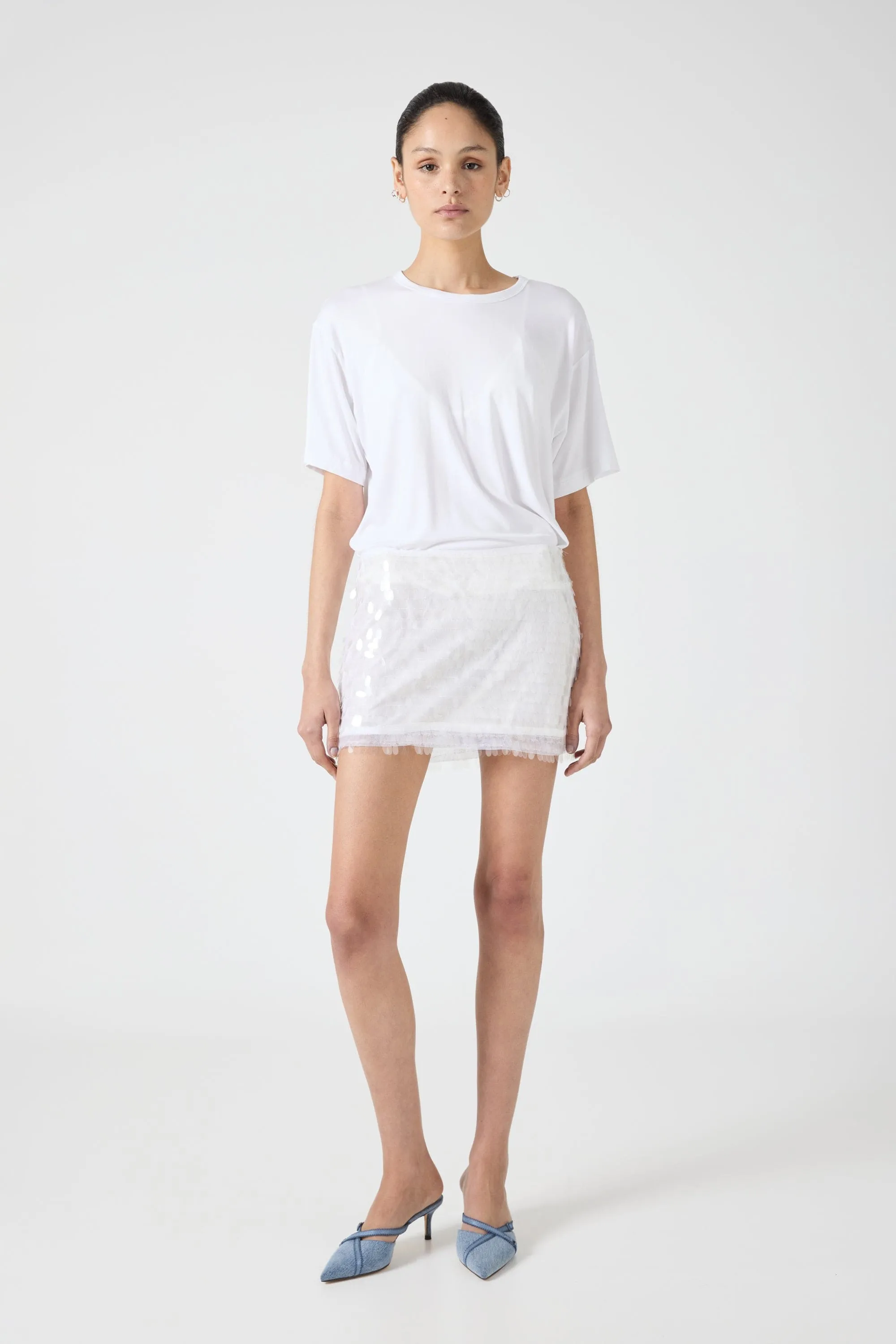 LUMINOUS SKIRT | CREAM