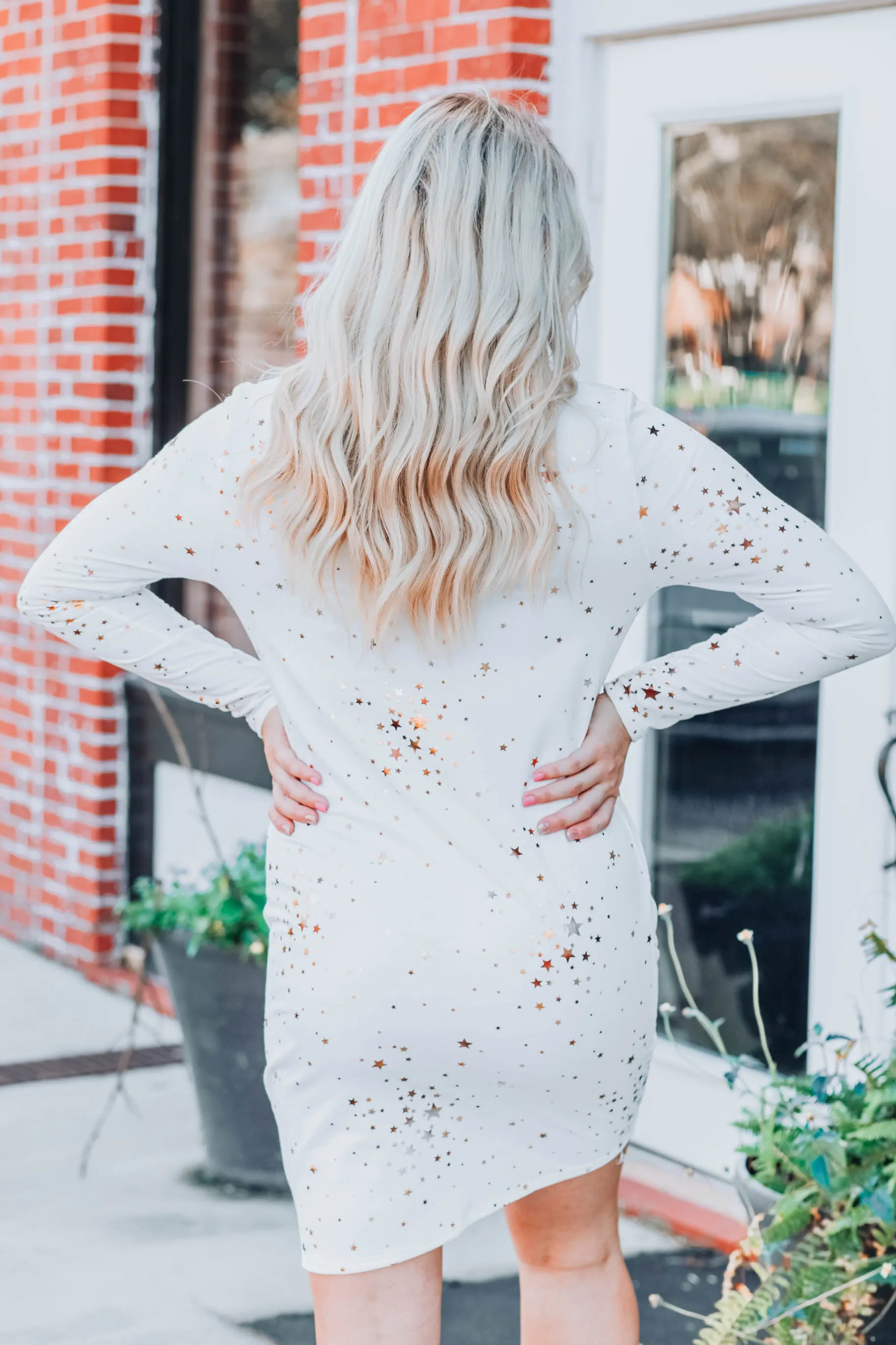 Luminous Star Dress - White