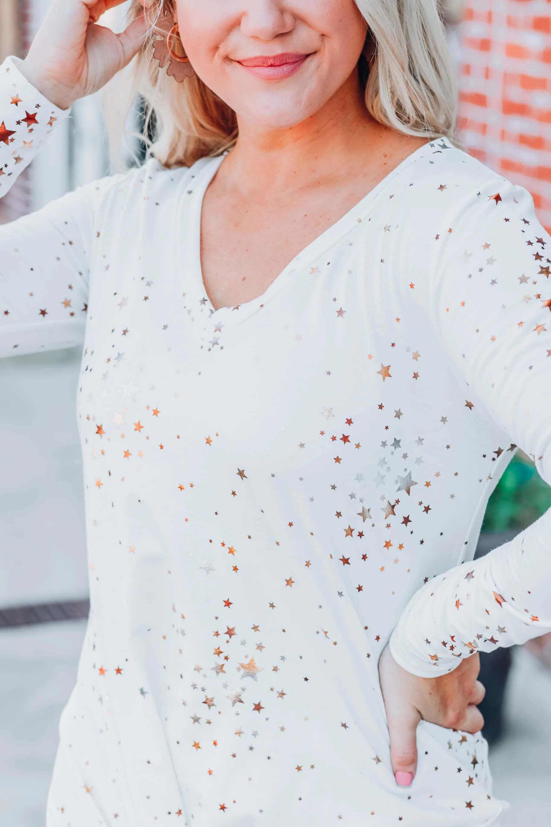 Luminous Star Dress - White