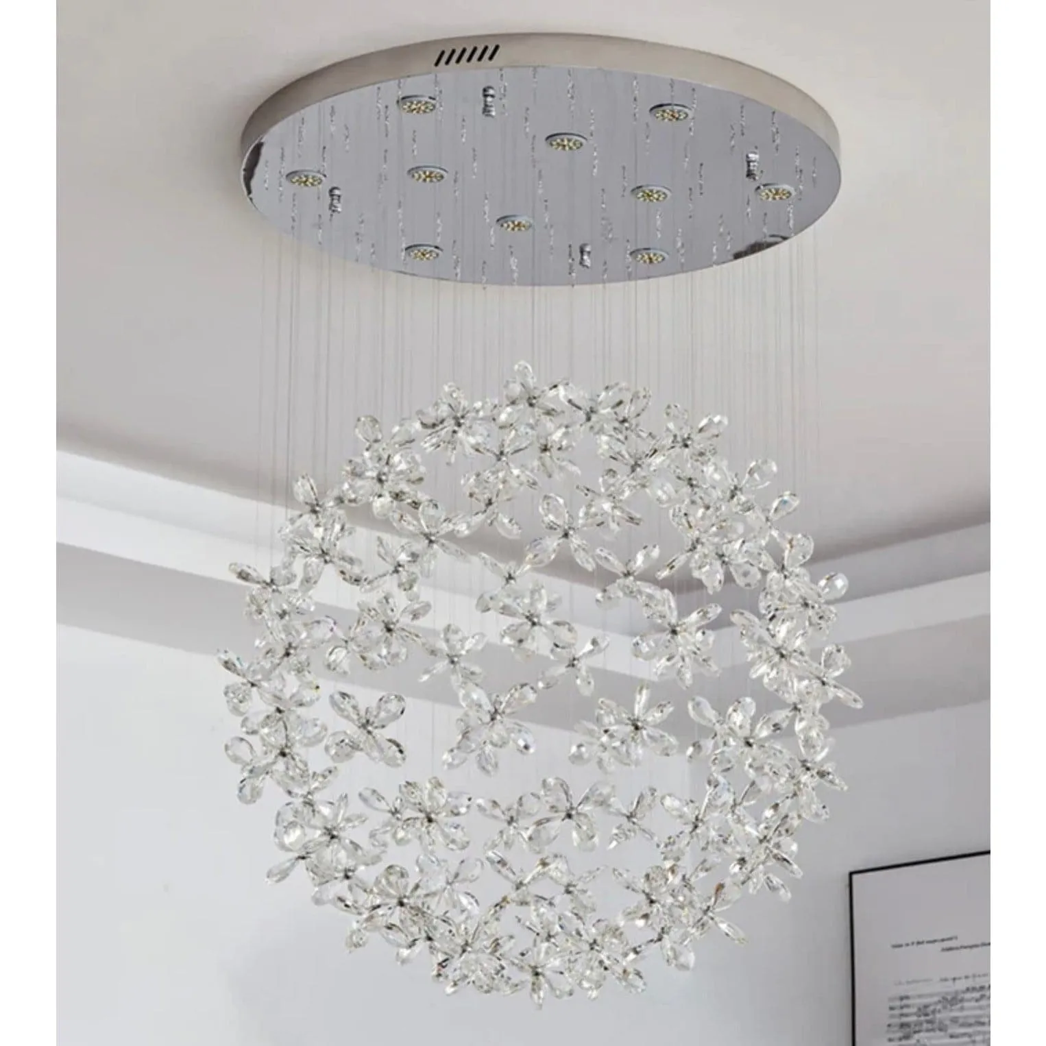 Luxury Crystal Butterfly Ceiling Chandelier