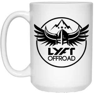 Lyft Off Road 21504 15 oz. White Mug