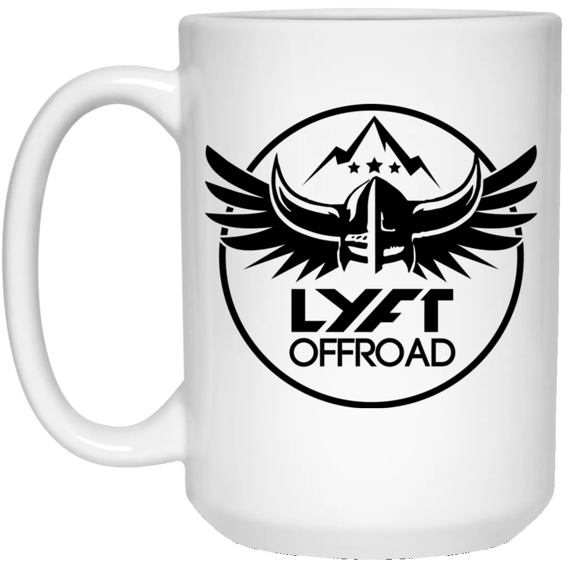 Lyft Off Road 21504 15 oz. White Mug
