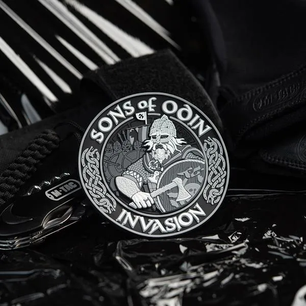 M-Tac patch Sons of Odin 3D PVC black/red