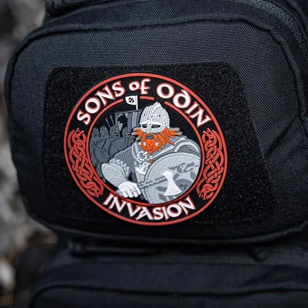 M-Tac patch Sons of Odin 3D PVC black/red