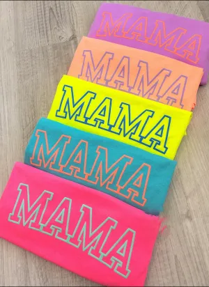 Mama Puff Design on Neon Tee