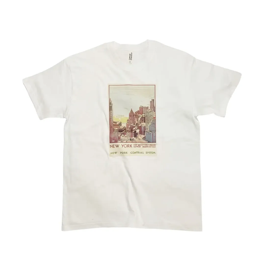 Manhattan Vintage Poster White Tee