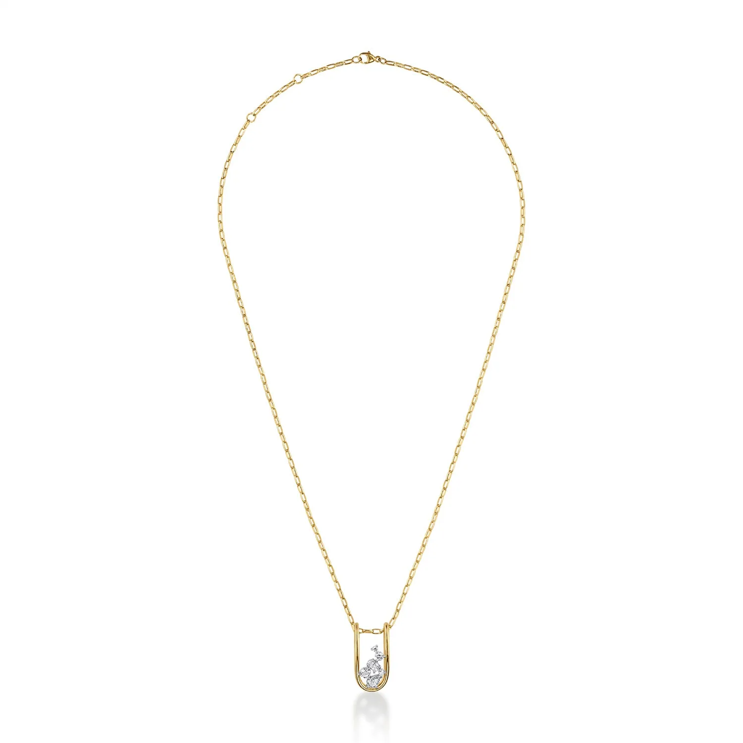 Mara Large Folded Link Pendant