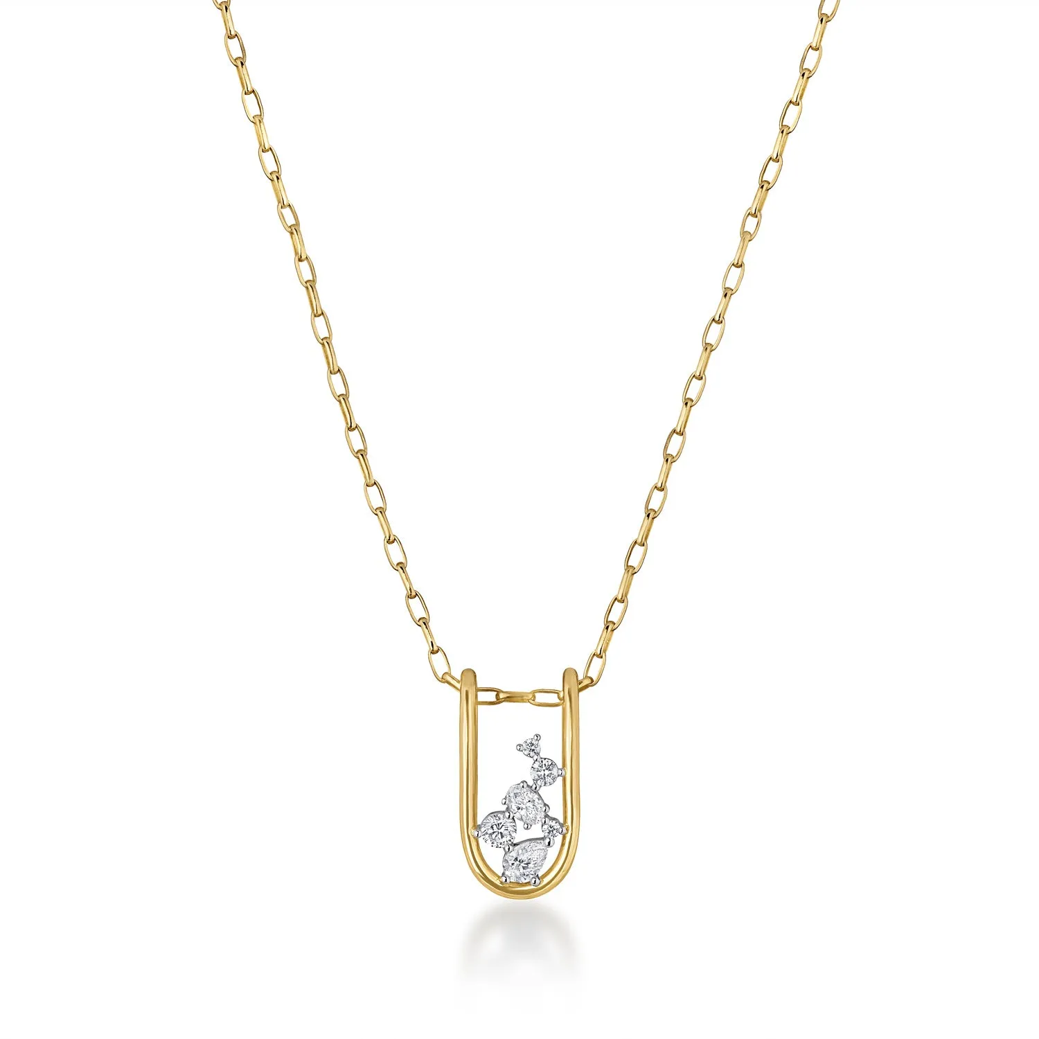 Mara Large Folded Link Pendant
