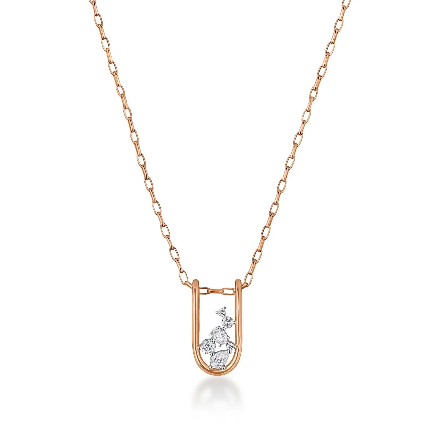 Mara Large Folded Link Pendant