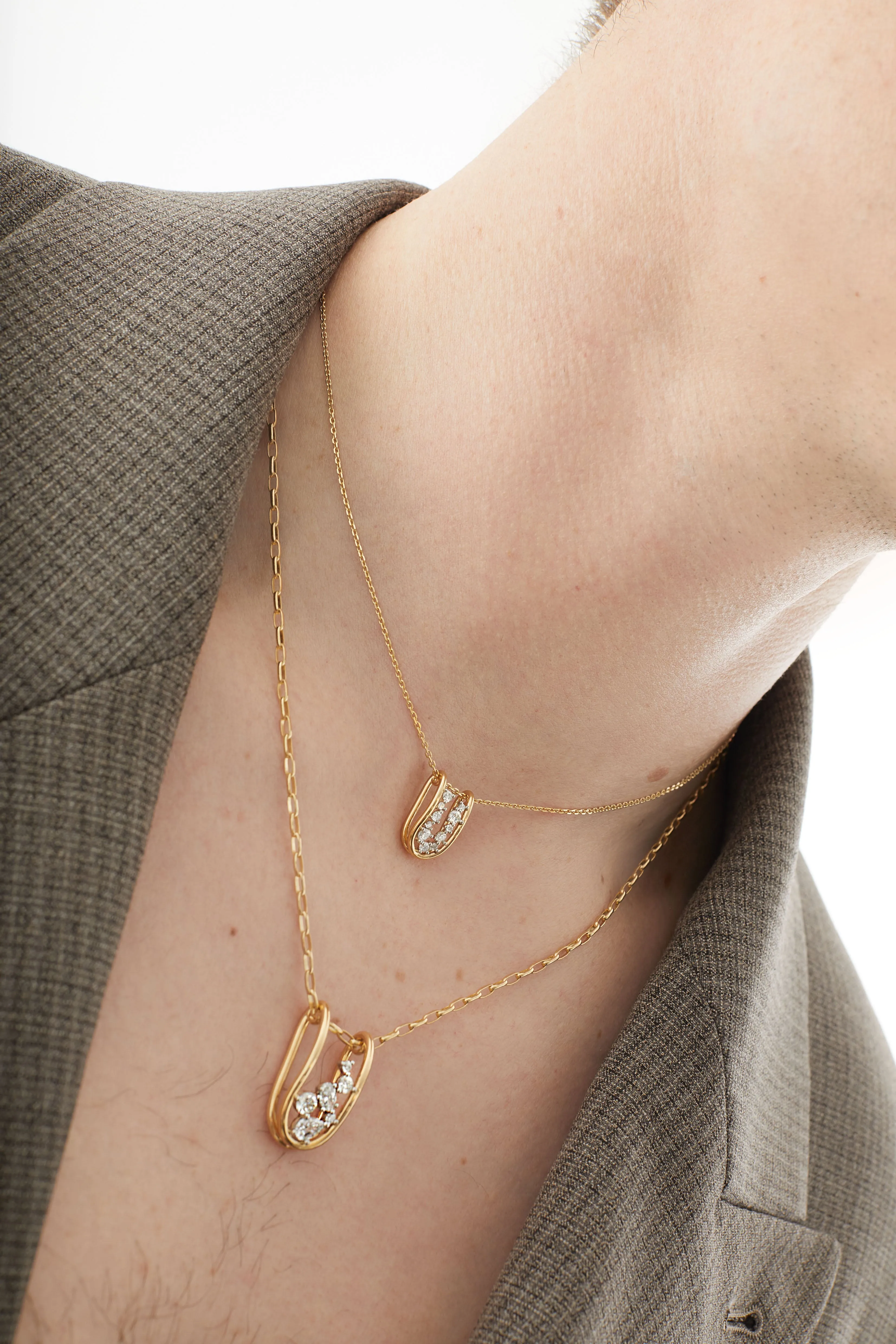 Mara Large Folded Link Pendant