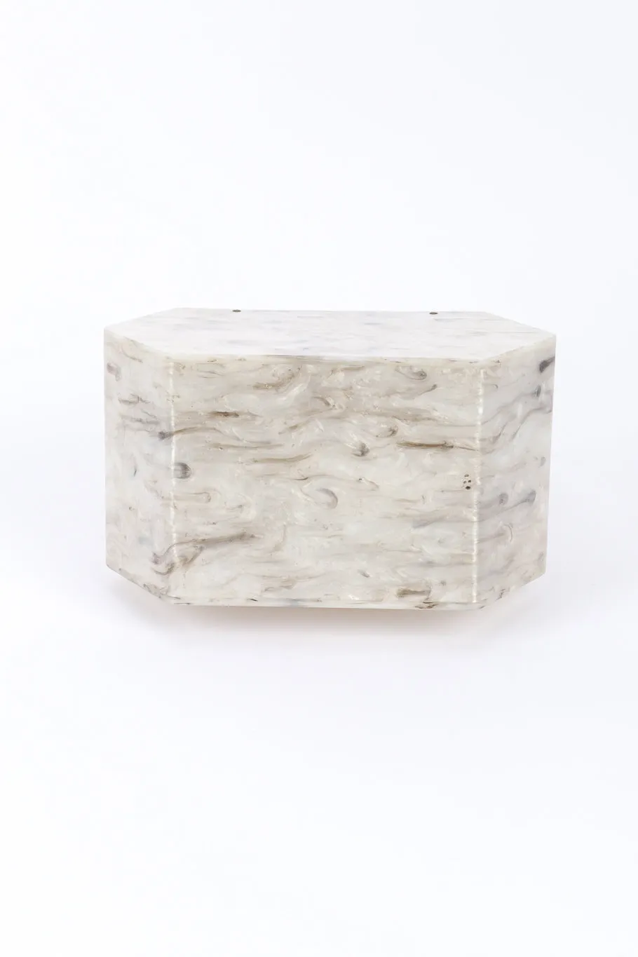 Marbled Pearl Lucite Box Bag