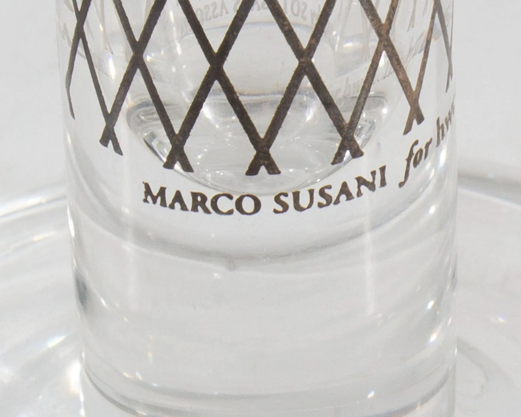 Marco Susani Sottsass Associates HWC Egizia Glass Overlay Vase