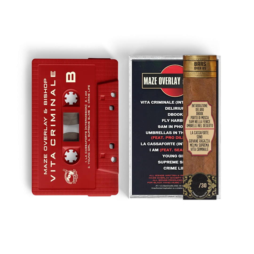 Maze Overlay - Vita Criminale Cassette Tape With Cigar Obi Strip