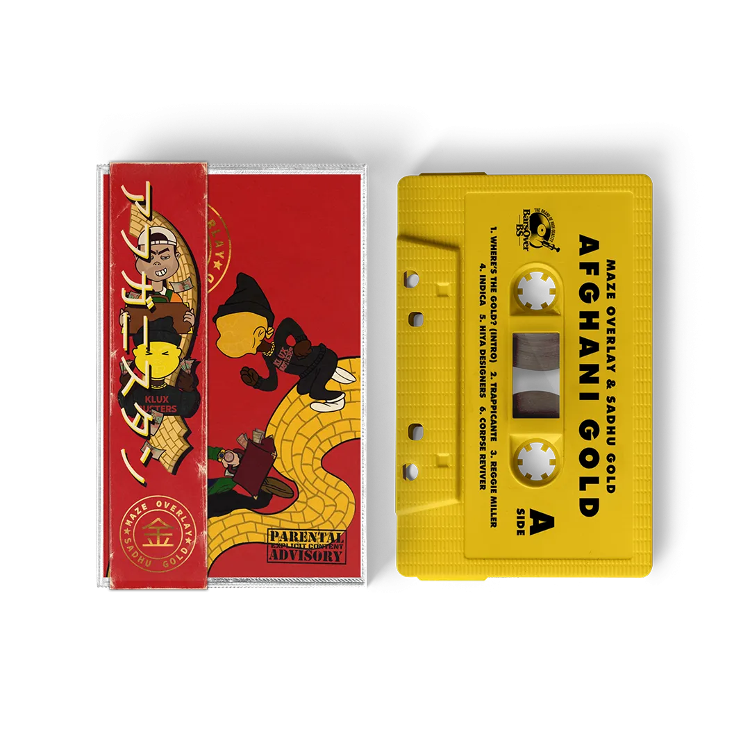 Maze Overlay x Sadhugold - Afghani Gold (Cassette Tape With Obi Strip) (Bonus Track Feat. Roc Marci Produced By WahrSeason)