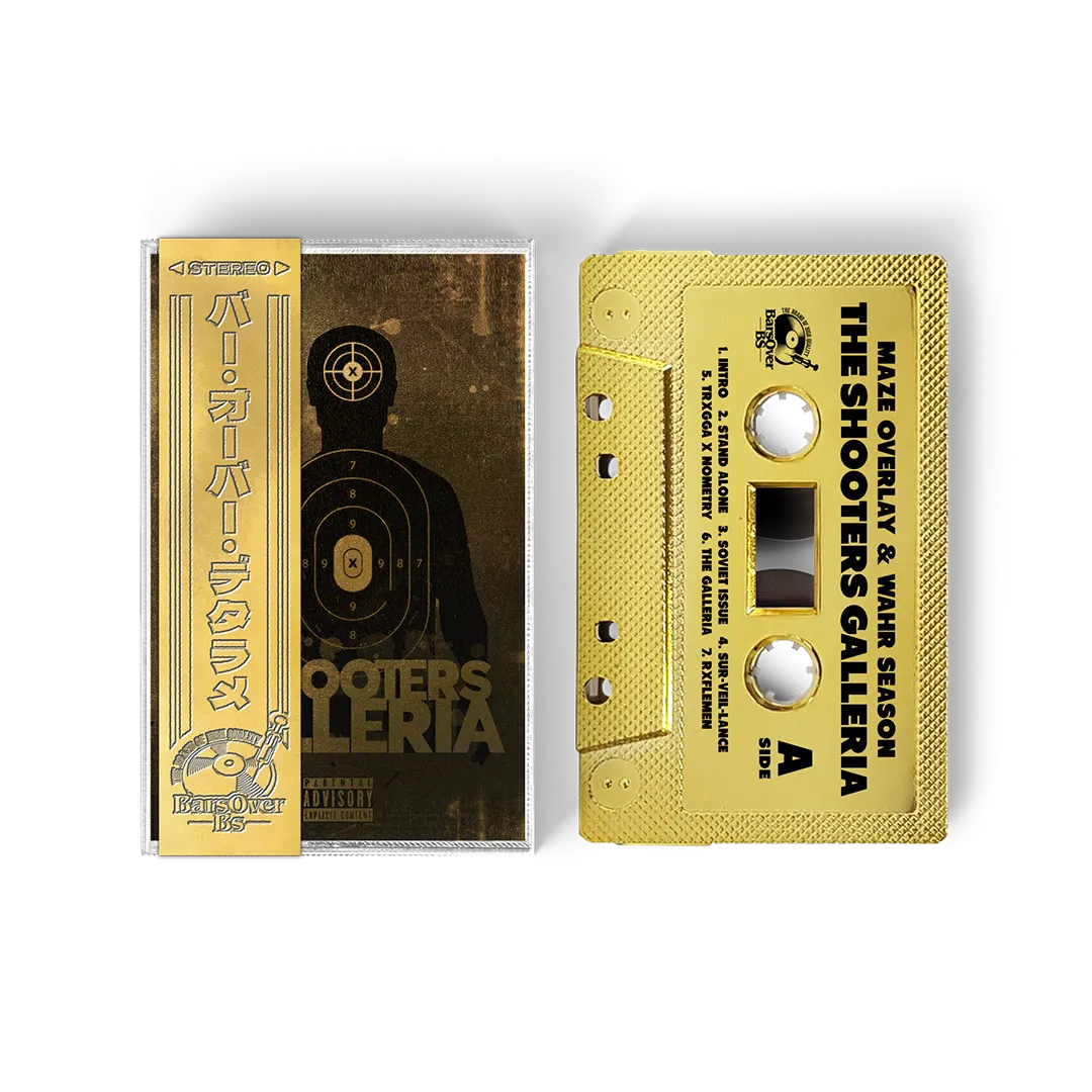 Maze Overlay x Wahr Season - Shooters Galleria (GOLD BarsOverBS Cassette Tape With Obi Strip)(One Per Customer)