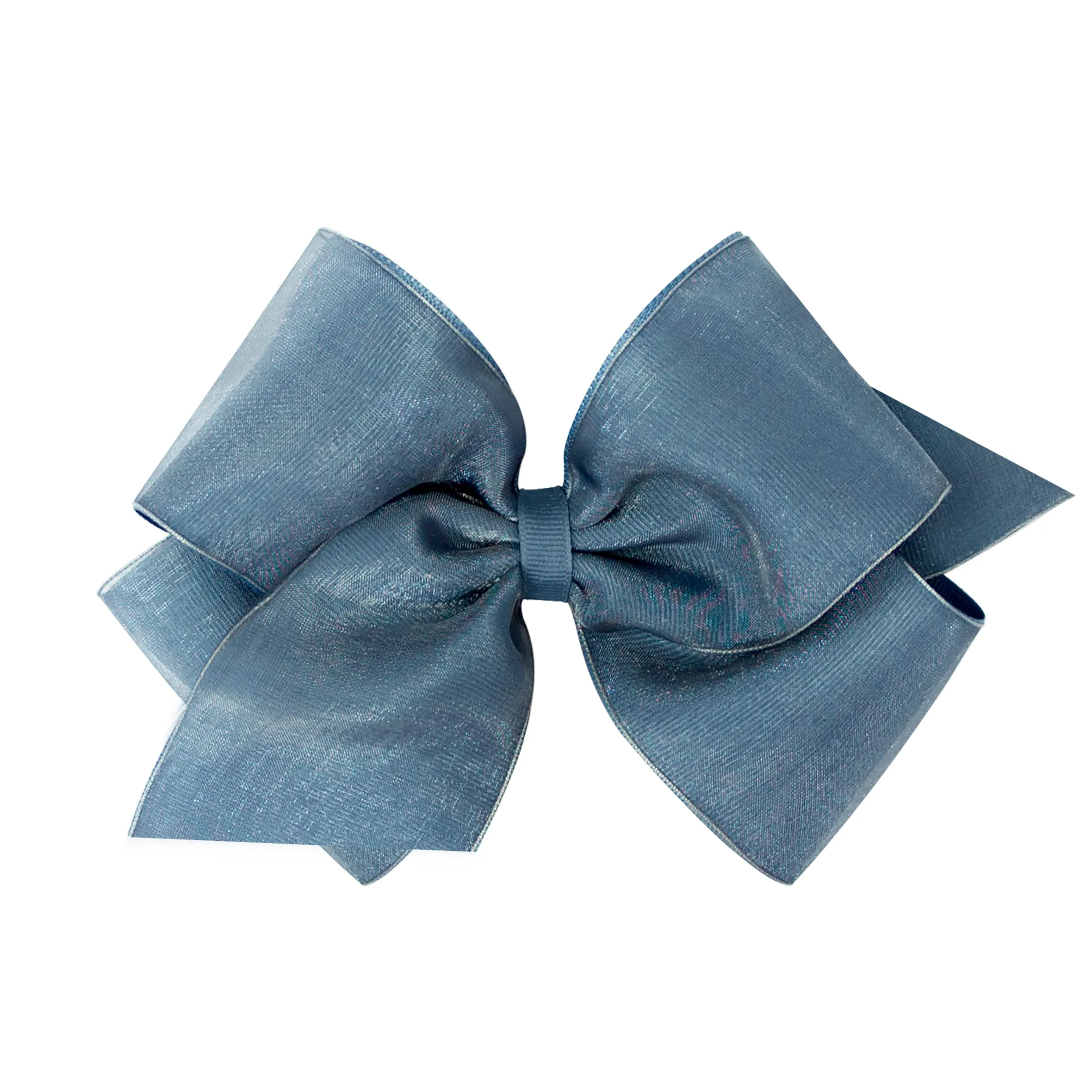 Medium Overlay Grosgrain Bow on Clippie (55  Colors)
