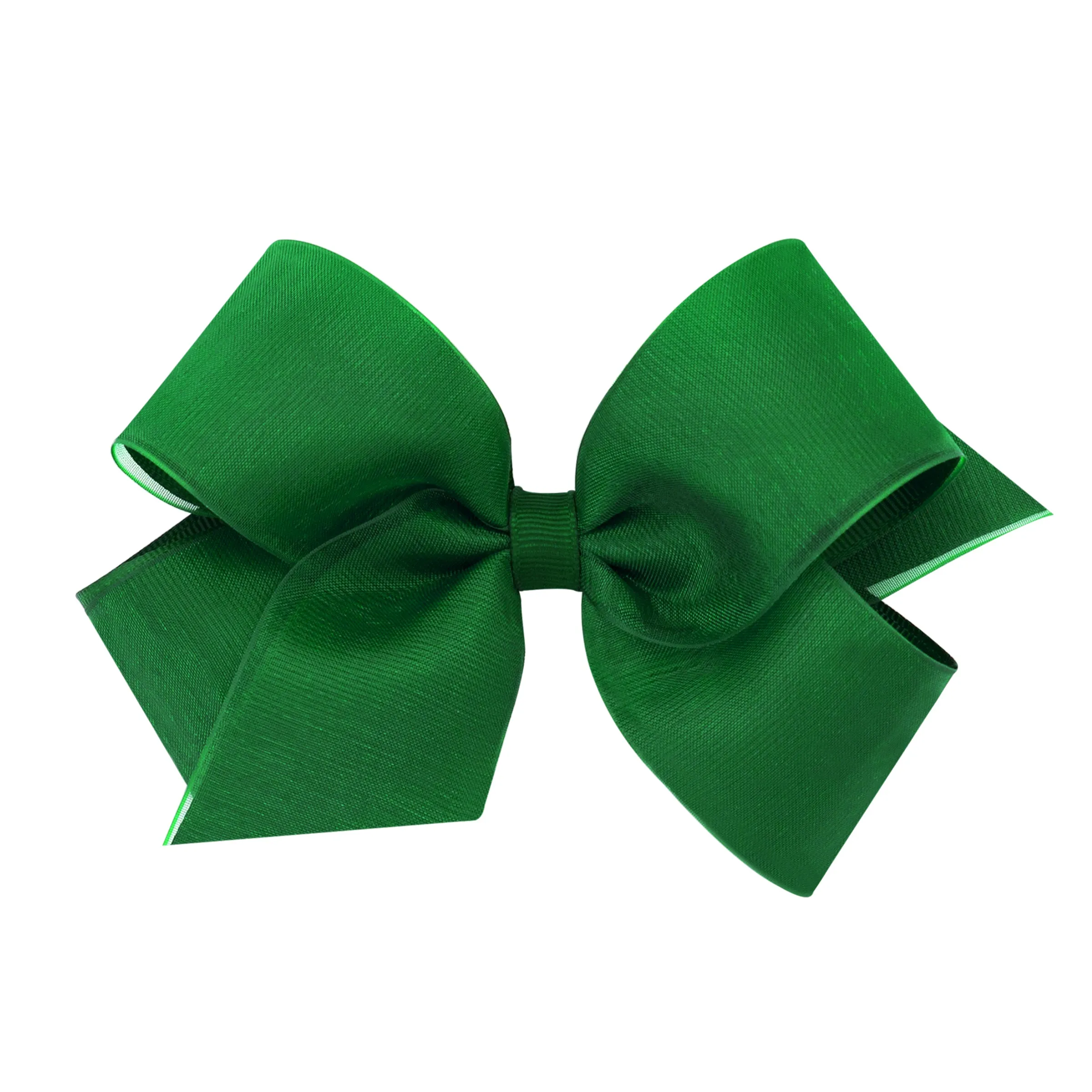 Medium Overlay Grosgrain Bow on Clippie (55  Colors)