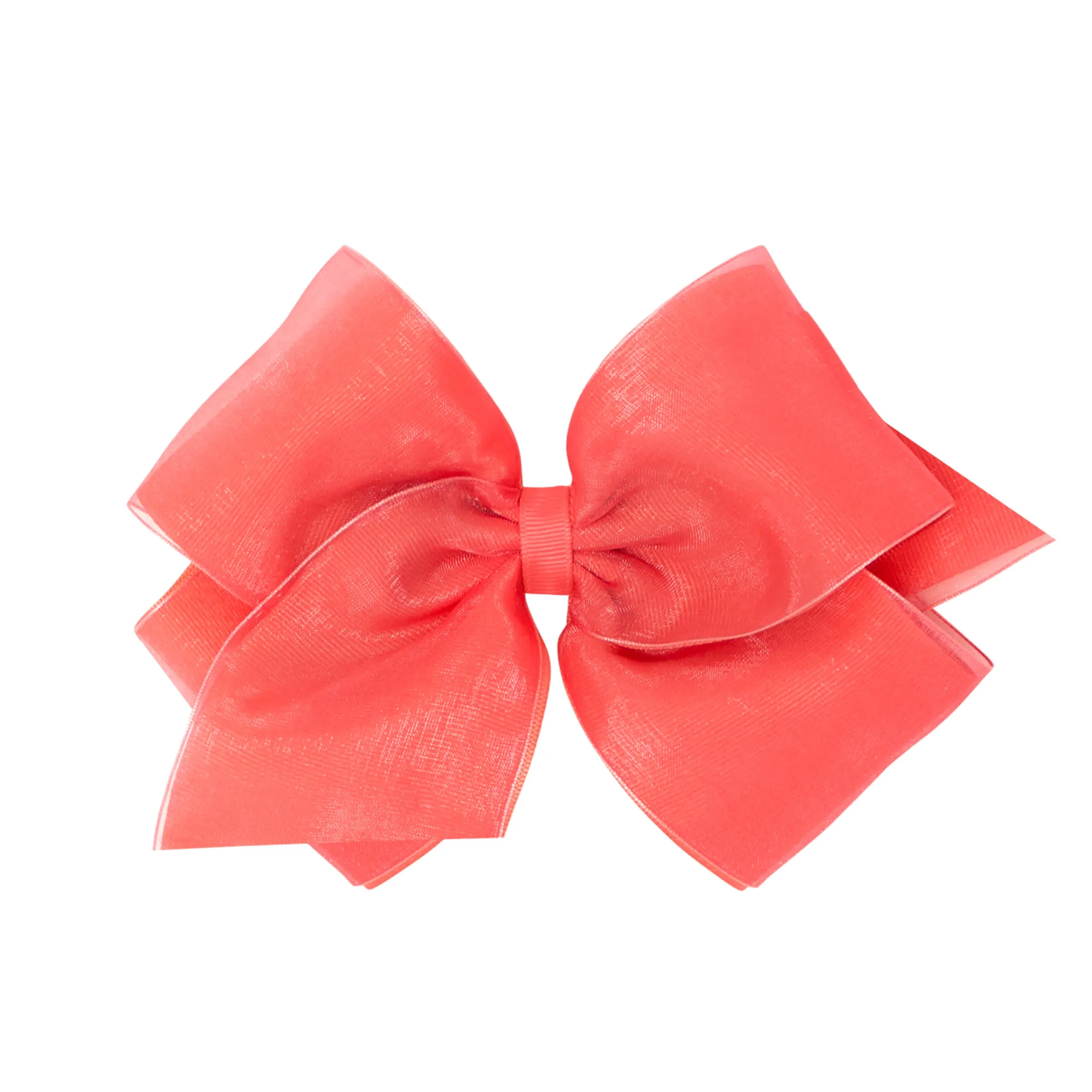 Medium Overlay Grosgrain Bow on Clippie (55  Colors)
