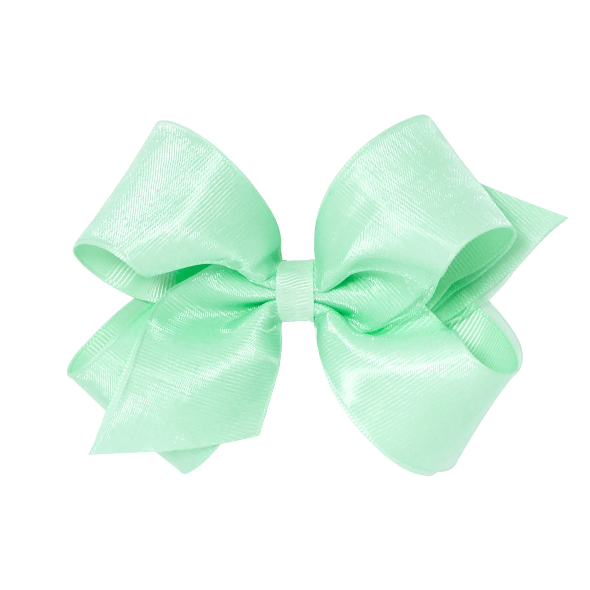 Medium Overlay Grosgrain Bow on Clippie (55  Colors)