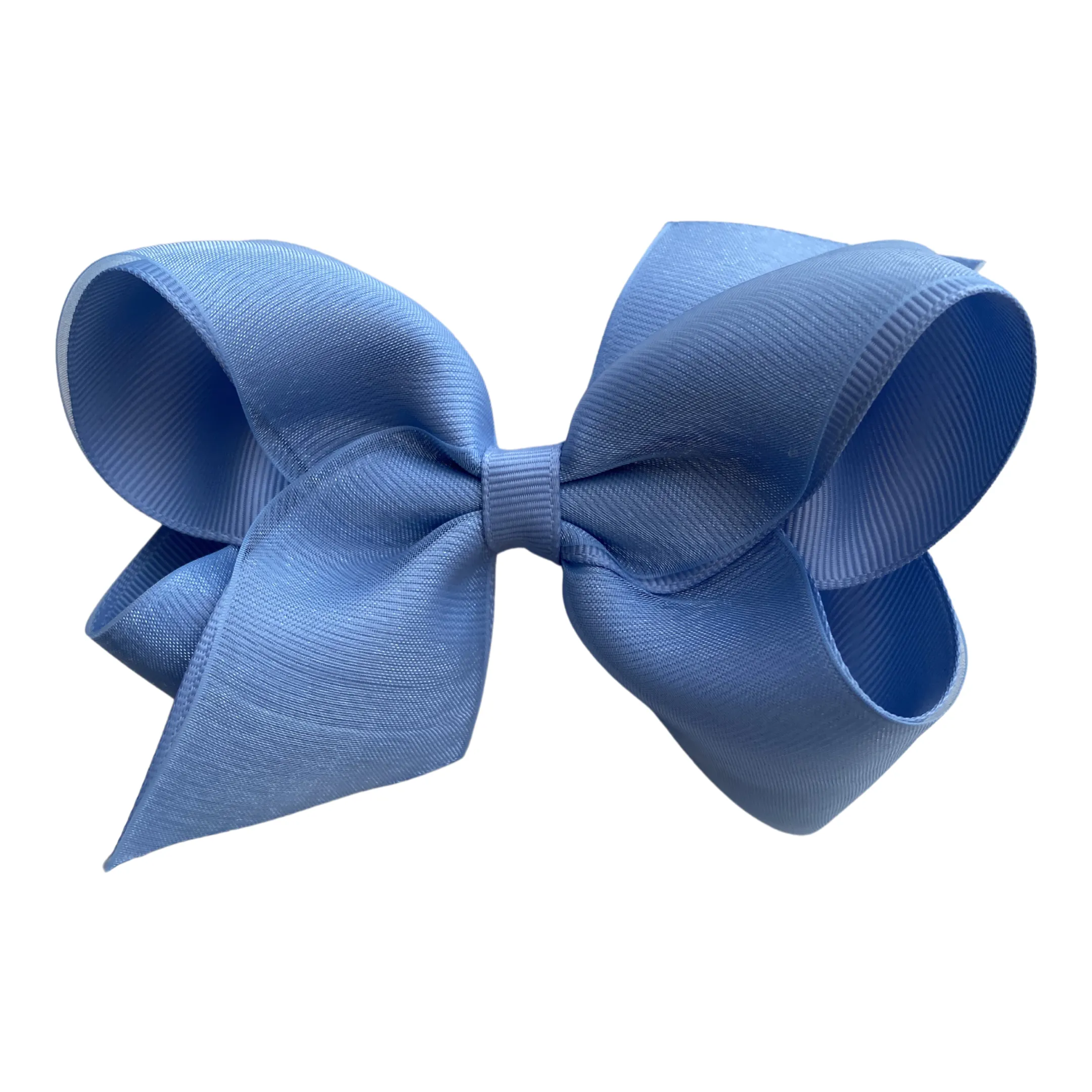 Medium Overlay Grosgrain Bow on Clippie (55  Colors)