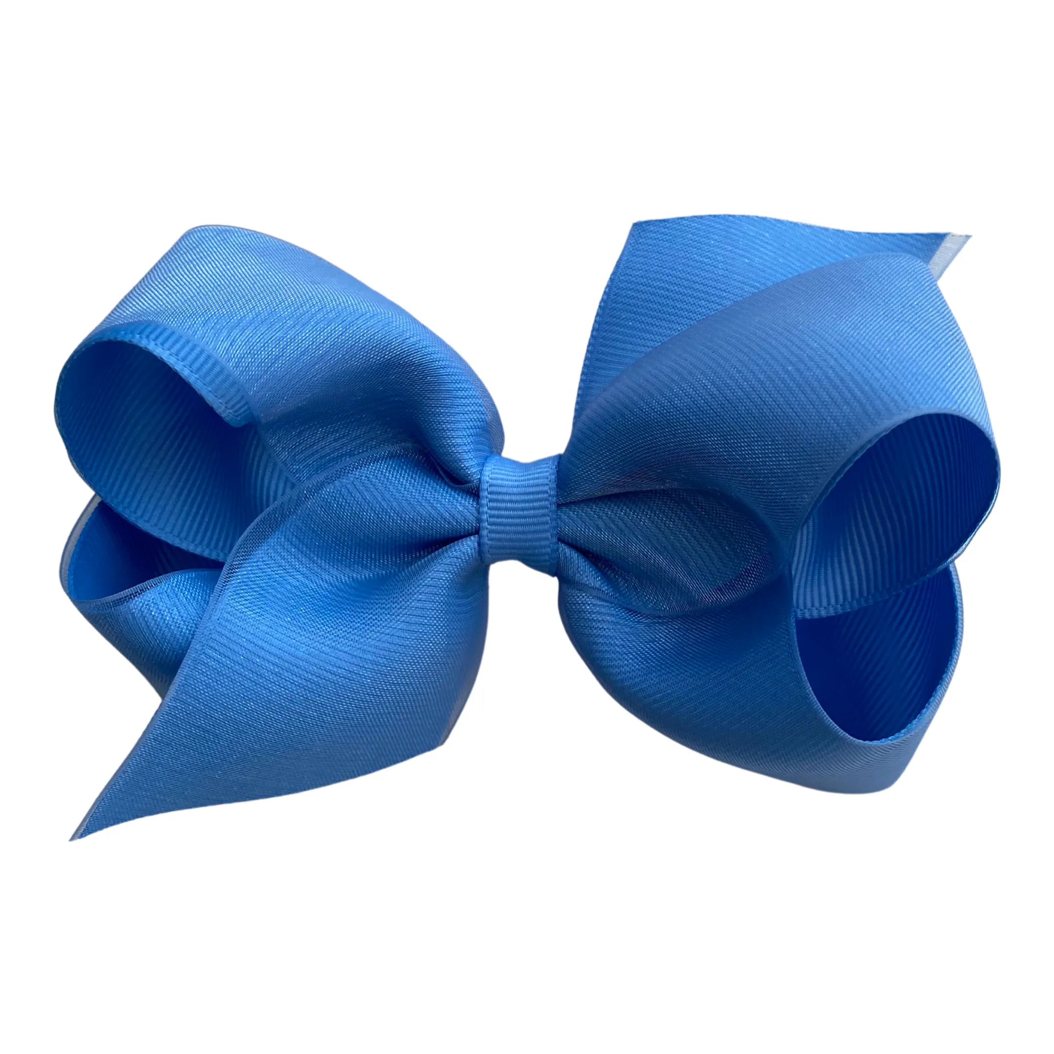 Medium Overlay Grosgrain Bow on Clippie (55  Colors)