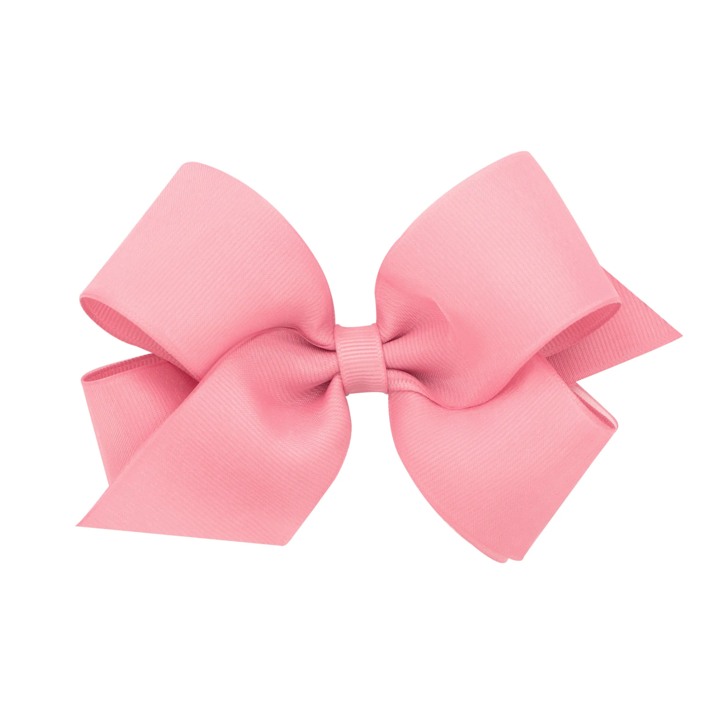 Medium Overlay Grosgrain Bow on Clippie (55  Colors)